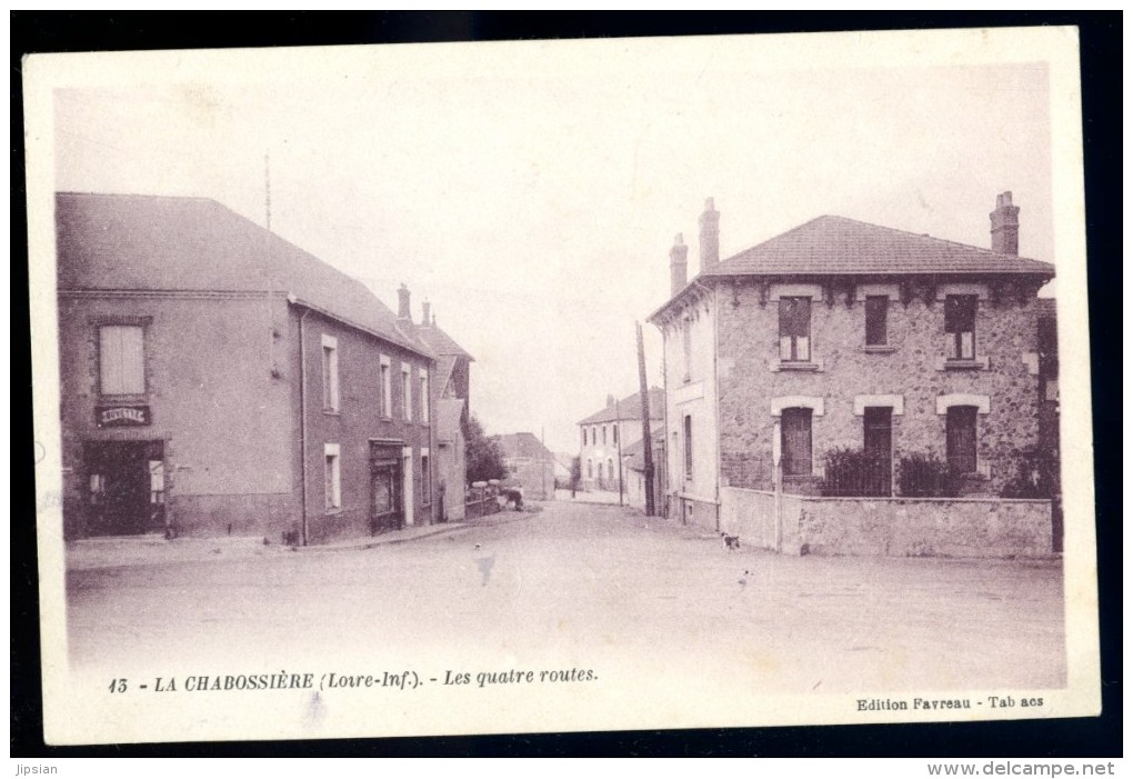 Cpa Du 44 La Chabossière Les Quatre Routes  ..  Couéron  ..  Saint Etienne De Montluc  Nantes AVR19 - Saint Etienne De Montluc