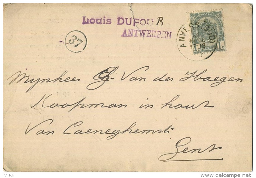 Antwerpen :  Louis Dufour : Eike En Meubelhout :  Zie Scna Voor Detail   ( 2  Scans ) - Autres & Non Classés