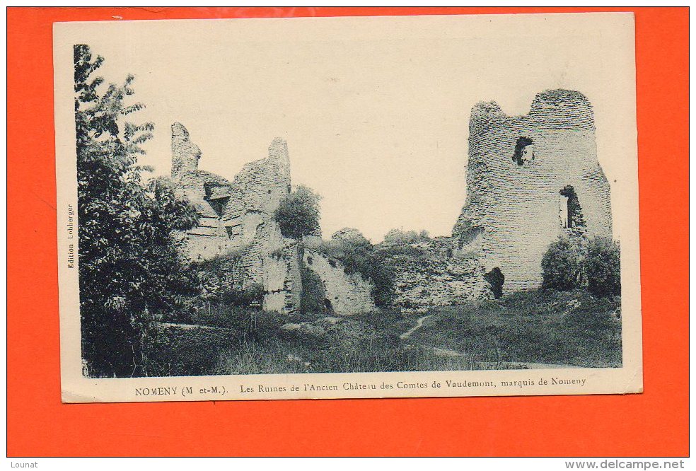 54 NOMENY : Les Ruines De L'ancien Château Des Comtes De Vaudemont - Autres & Non Classés