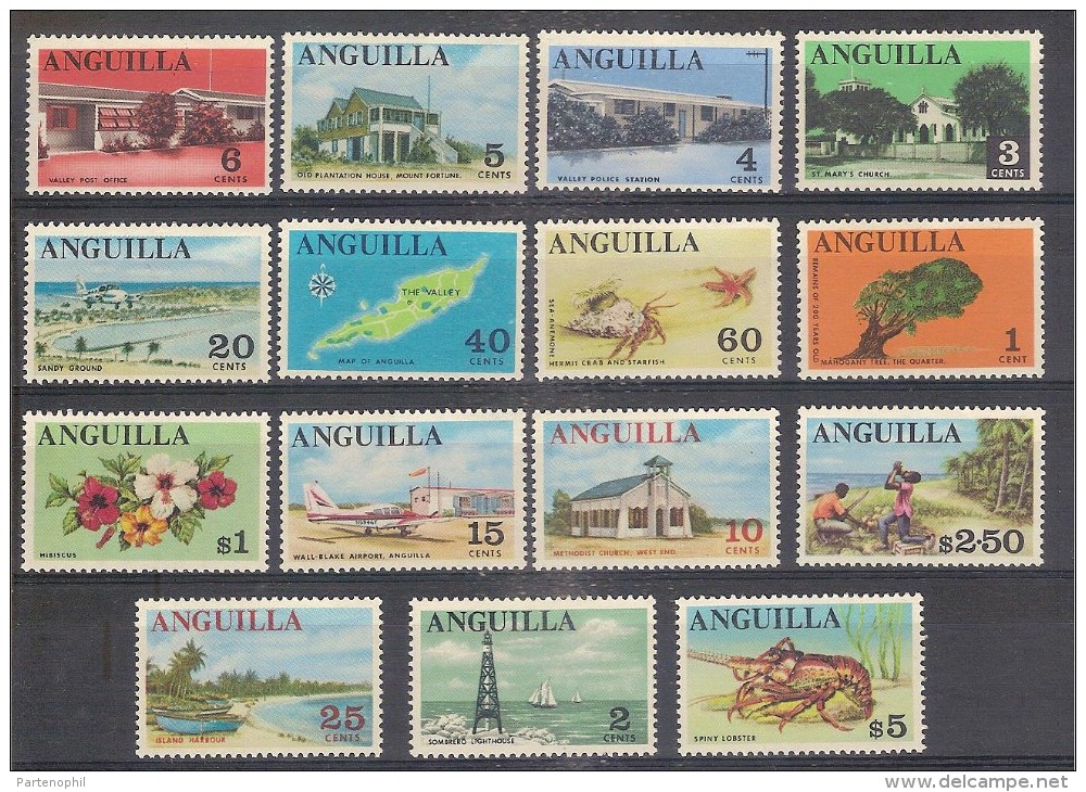 ** 1969 ANGUILLA   INDIPENDENCE 1/15 VAL. MNH - Anguilla (1968-...)
