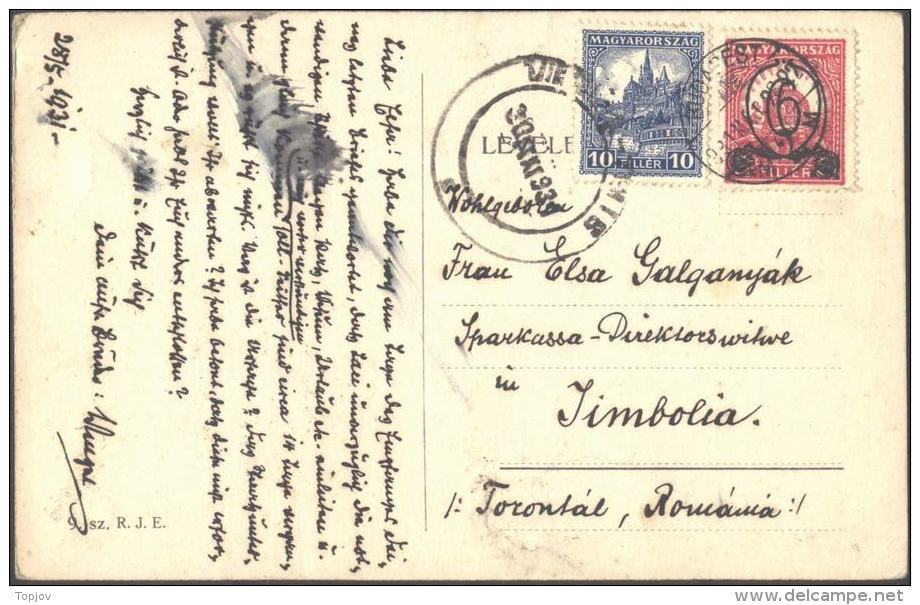 HUNGARY - MAGYAR  - PROVIS.  OVPT - Wz/Wnk  ???  - Perf 15 - 1931 - Lettres & Documents