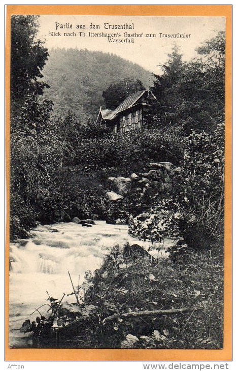 Partie Aus Dem Trusenthal Gasthaus 1905 Postcard - Schmalkalden