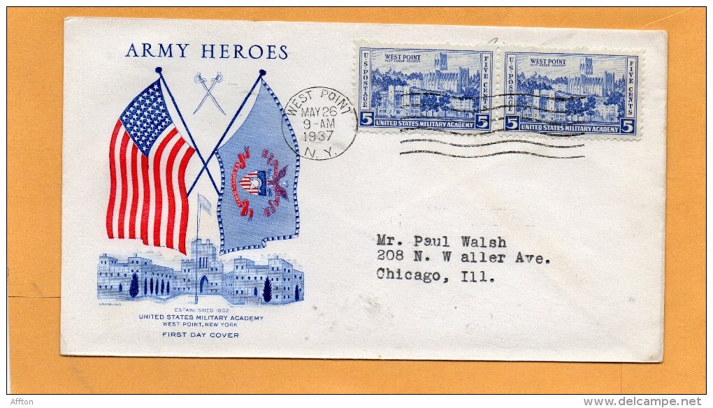 United States 1937 FDC - 1851-1940