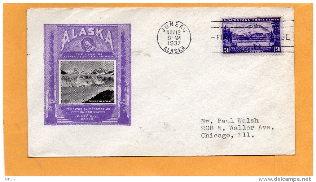 United States 1937 FDC - 1851-1940