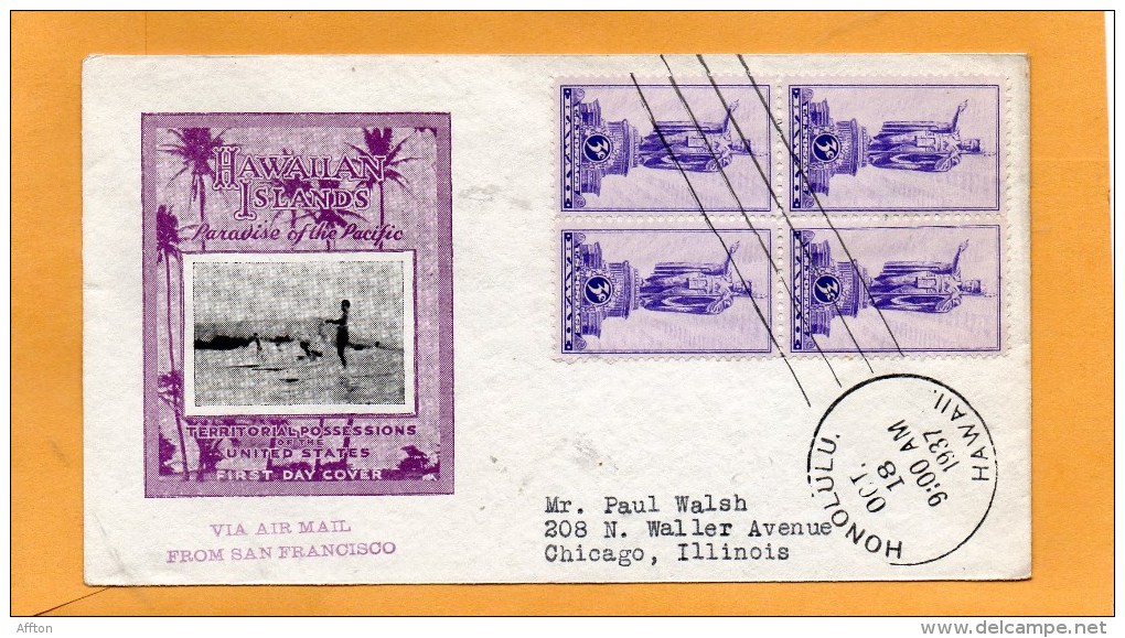 United States 1937 FDC - 1851-1940