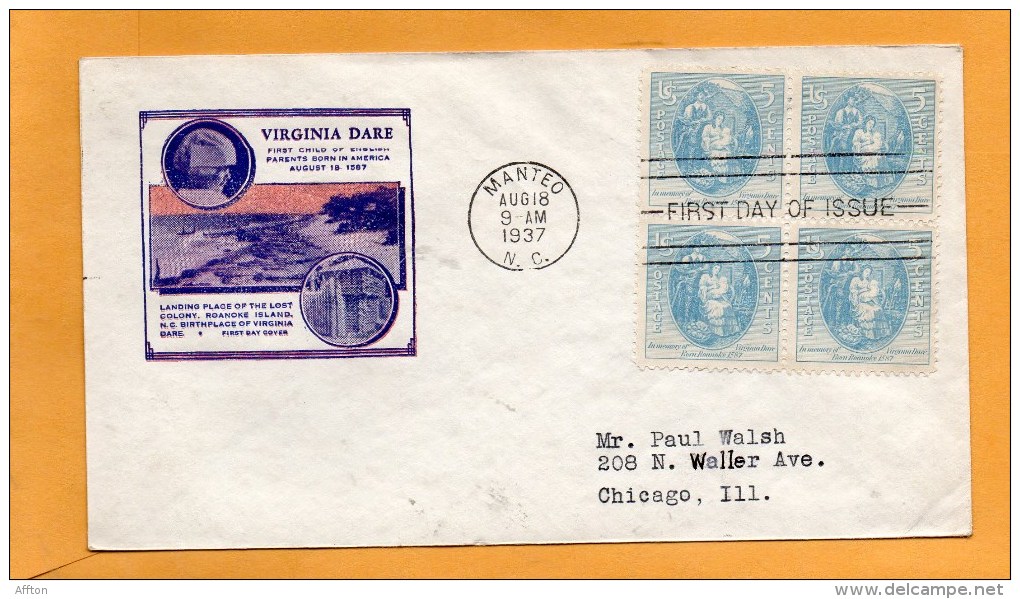 United States 1937 FDC - 1851-1940