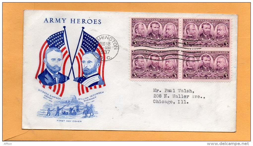 United States 1937 FDC - 1851-1940