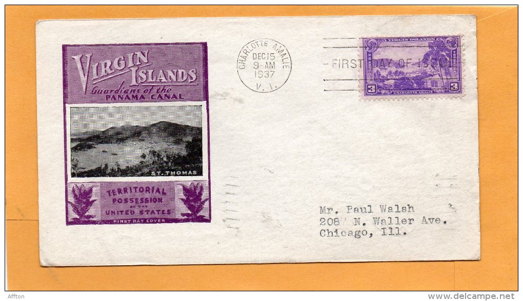 United States 1937 FDC - 1851-1940