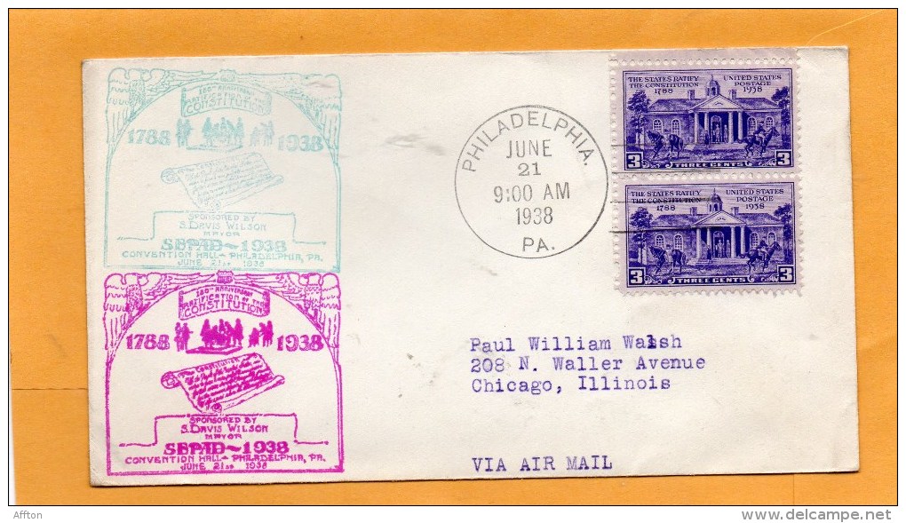 United States 1938 FDC - 1851-1940