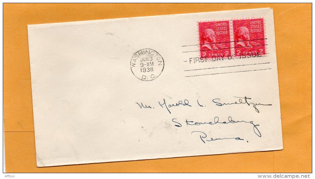 United States 1938 FDC - 1851-1940