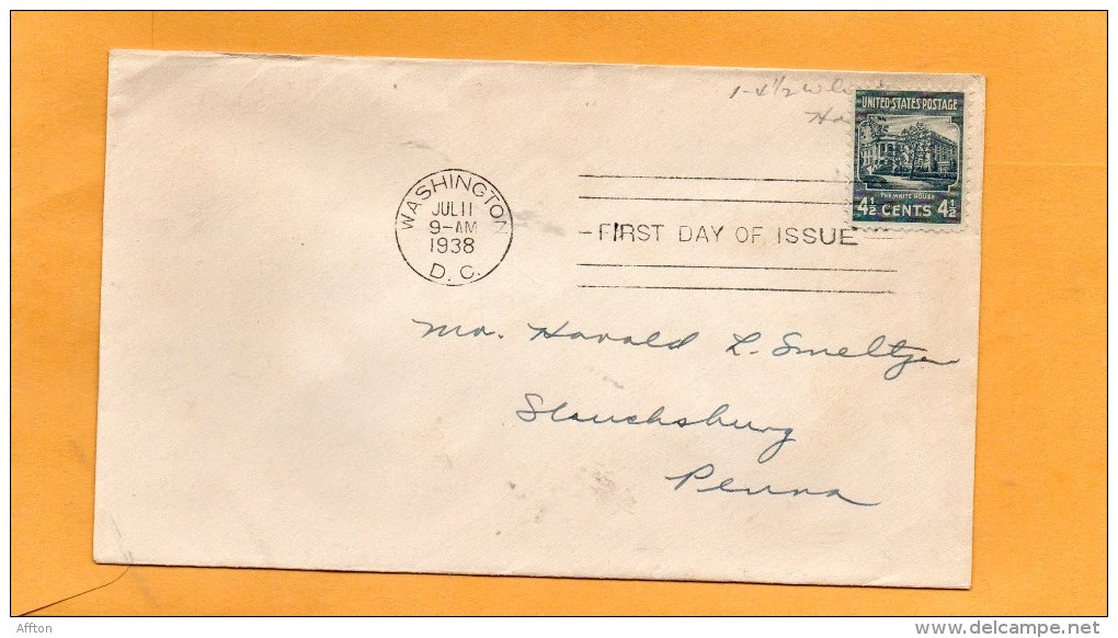 United States 1938 FDC - 1851-1940