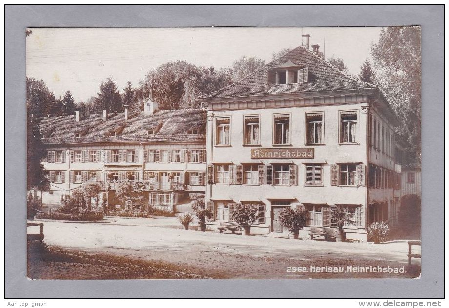 AR HERISAU 1919.VIII.2. Herisau 2 Bahnhof  Heinrichsbad Foto Frei & Co.#2968 - Herisau