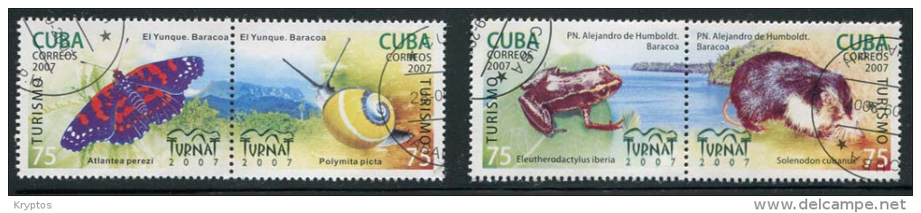 Cuba 2007 - Animals - 4 Stamps - Oblitérés