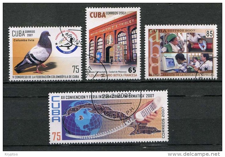 Cuba 2007 - 4 Stamps - Used Stamps