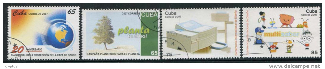 Cuba 2007 - 4 Stamps - Oblitérés