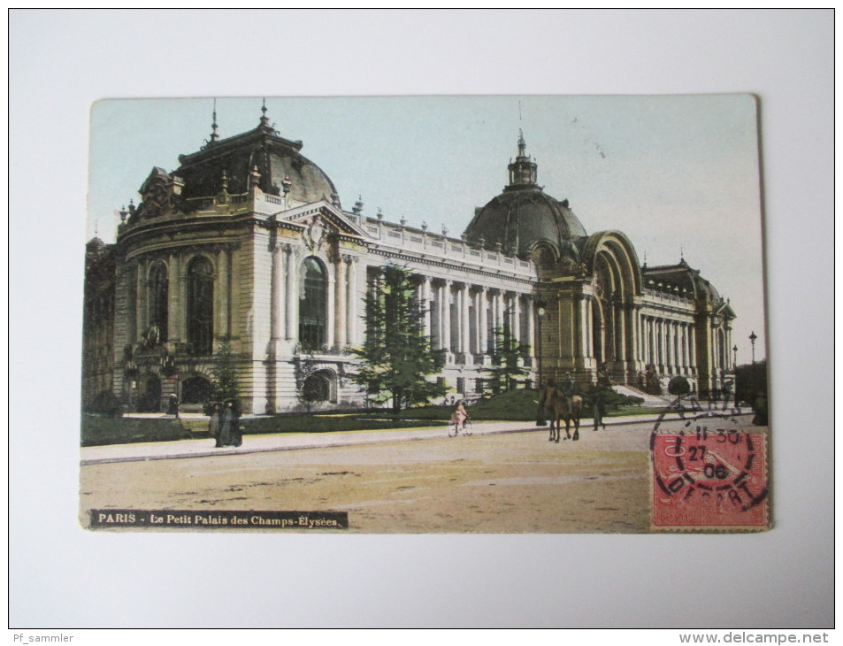 AK / Bildpostkarte 1906 Paris - Le Petit Palais Des Champs-Elysees. - Champs-Elysées