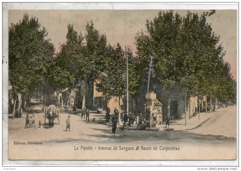 84. Le Pontet. Avenue De Sorgues Et Route De Carpentras - Le Pontet