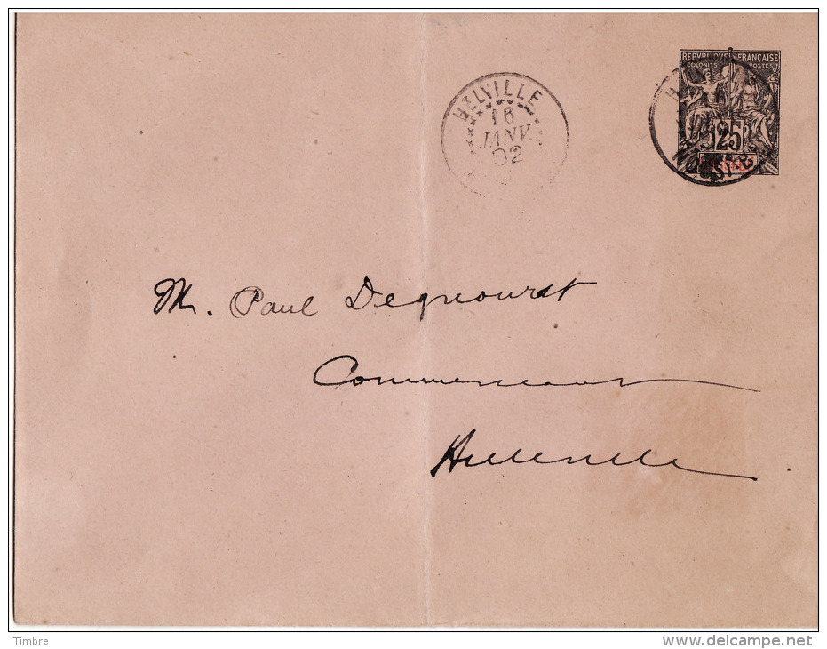 Entier Postal 25c Groupe Nossi-Bé 1902 - Lettres & Documents