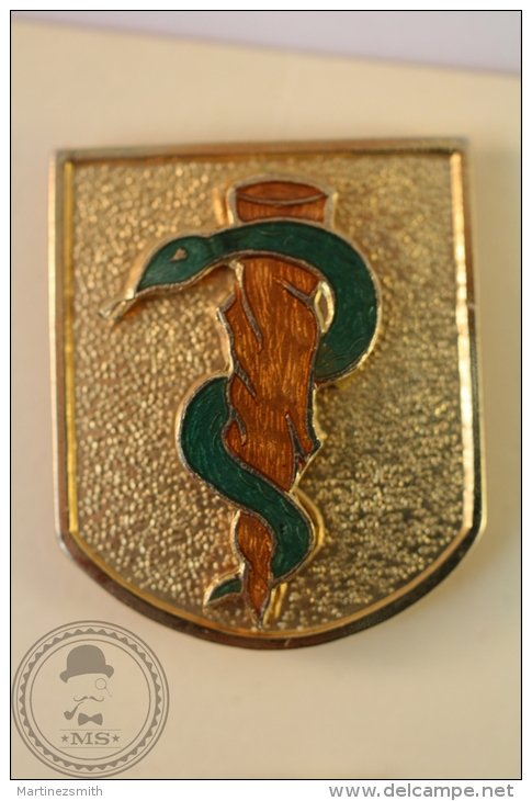 Snake/ Serpent Medical Sympbol  - Pin Badge  - #PLS - Medical