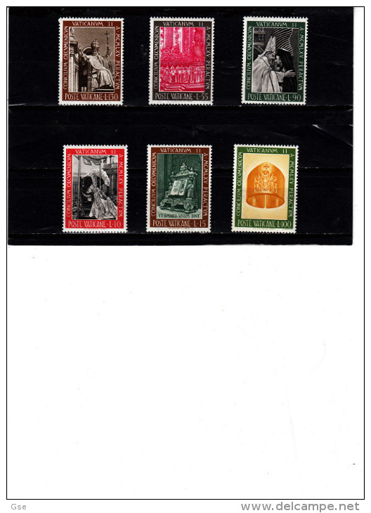 VATICANO 1968 - Sassone   439/44** -  Concilio - Unused Stamps