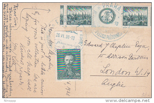 Czechoslovakia 1938 Used Postcard - Postales