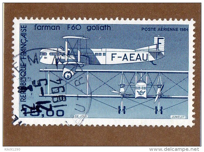 FRANCE  --  BIMOTEUR  FARMAN  F 60   GOLIATH  --   **  15,00 F. **  --  PA 57 B  --  POSTE  1985  --  TBEG - 1960-.... Oblitérés