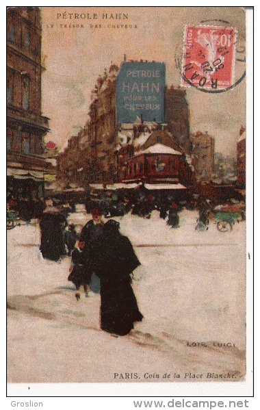 LOIR LUIGI ILLUSTRATION PARIS COIN DE LA PLACE BLANCHE  1912 - Loir