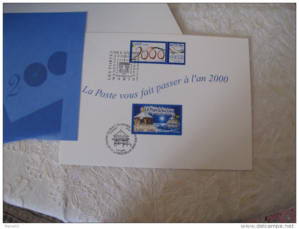 Bloc Bienvenue à L'An 2000 - Superbe - Avec Enveloppe - Collectors