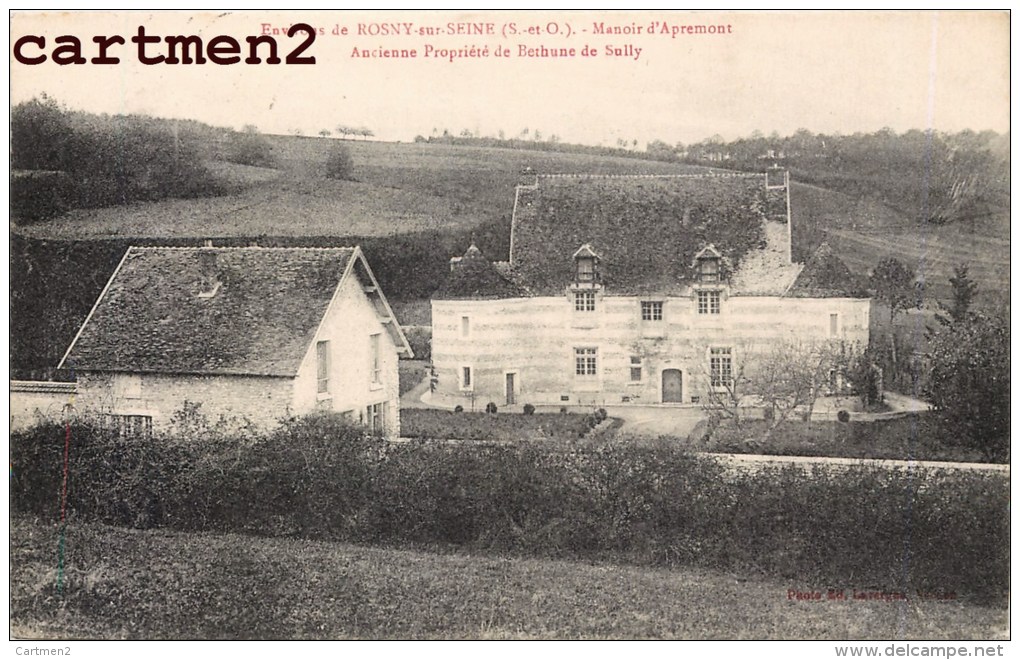 ROSNY-SUR-SEINE MANOIR D'APREMONT ANCIENNE PROPRIETE DE BETHUNE DE SULLY 78 YVELINES - Rosny Sur Seine