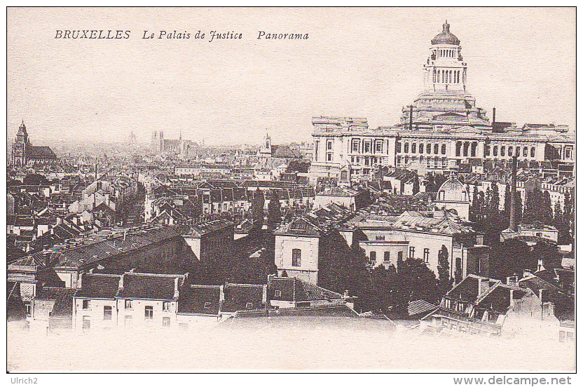 CPA Bruxelles - Le Palais De Justice - Panorama (3594) - Panoramische Zichten, Meerdere Zichten