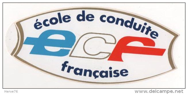 Autocollant - Ecole De Conduite Française - ECF - Autocollants