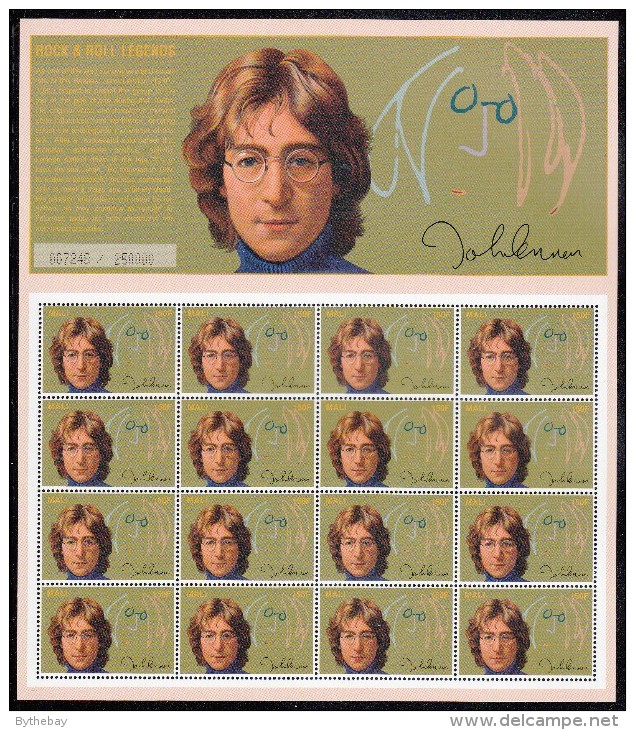 Mali MNH Scott #722 Sheet Of 16 150fr John Lennon - Chanteurs