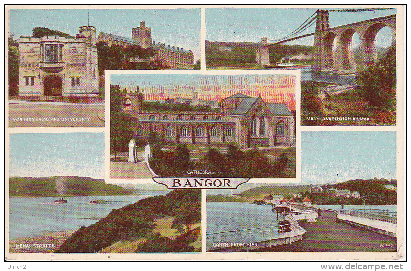 PC Bangor - Multi-view Card (3611) - Caernarvonshire
