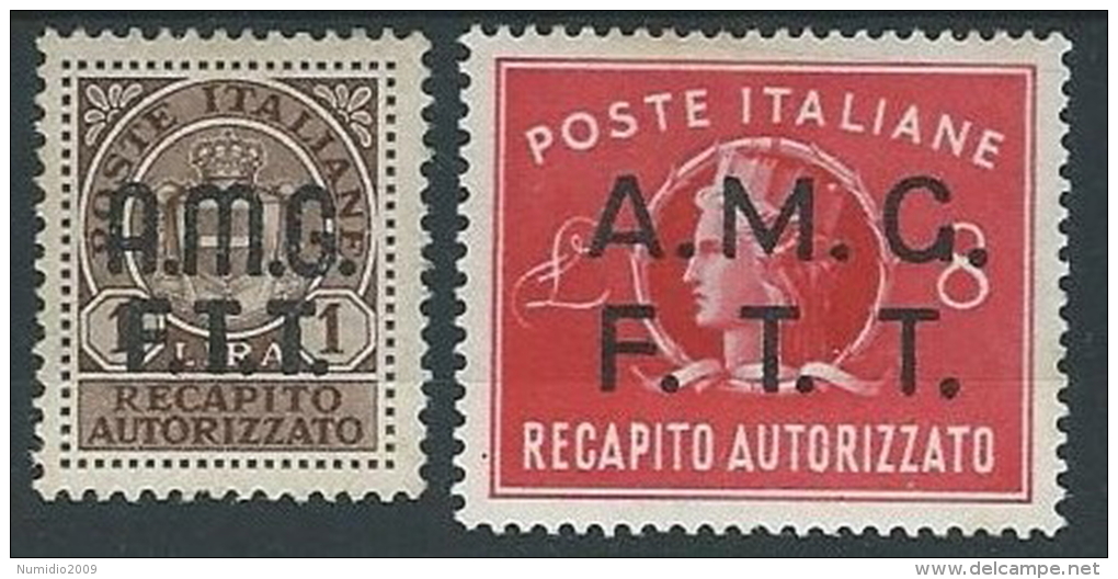 1947 TRIESTE A RECAPITO AUTORIZZATO MH * - ED054-4 - Eilsendung (Eilpost)