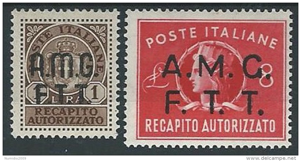 1947 TRIESTE A RECAPITO AUTORIZZATO MH * - ED055-5 - Eilsendung (Eilpost)