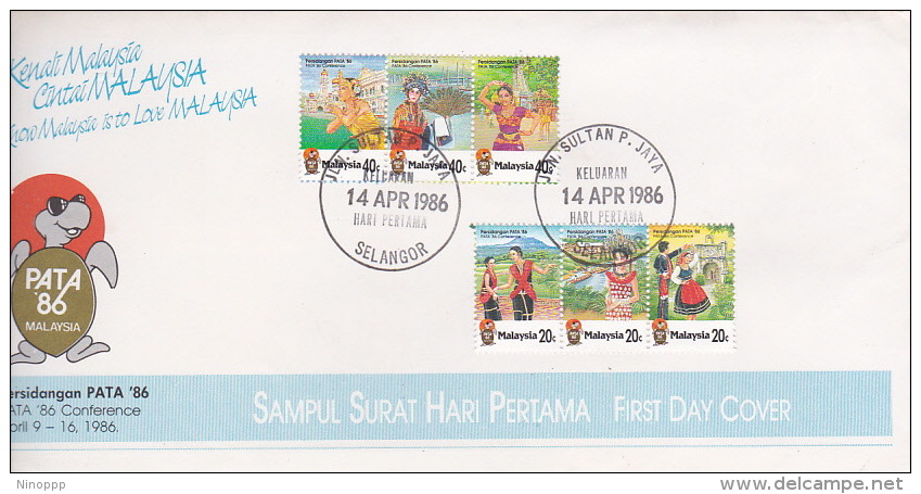 Malaysia 1986 PATA 86 Conference FDC - Malaysia (1964-...)