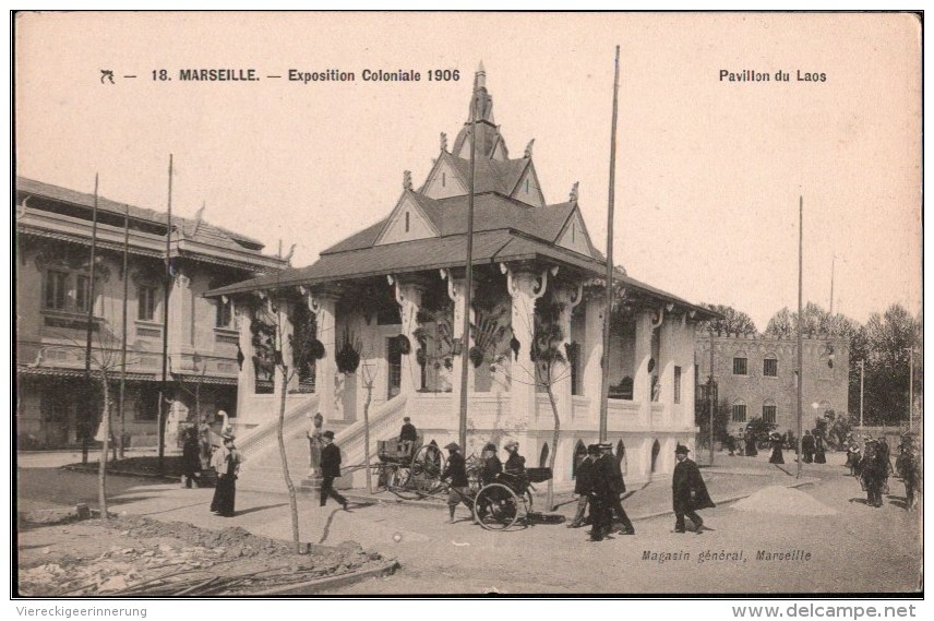 ! 4 Cartes Postales Marseille Exposition Coloniale 1906, Ausstellung, Kolonien - Exhibitions