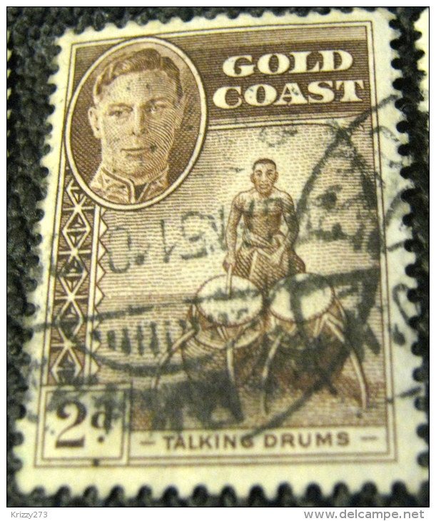 Gold Coast 1948 Talking Drums 2d - Used - Costa De Oro (...-1957)