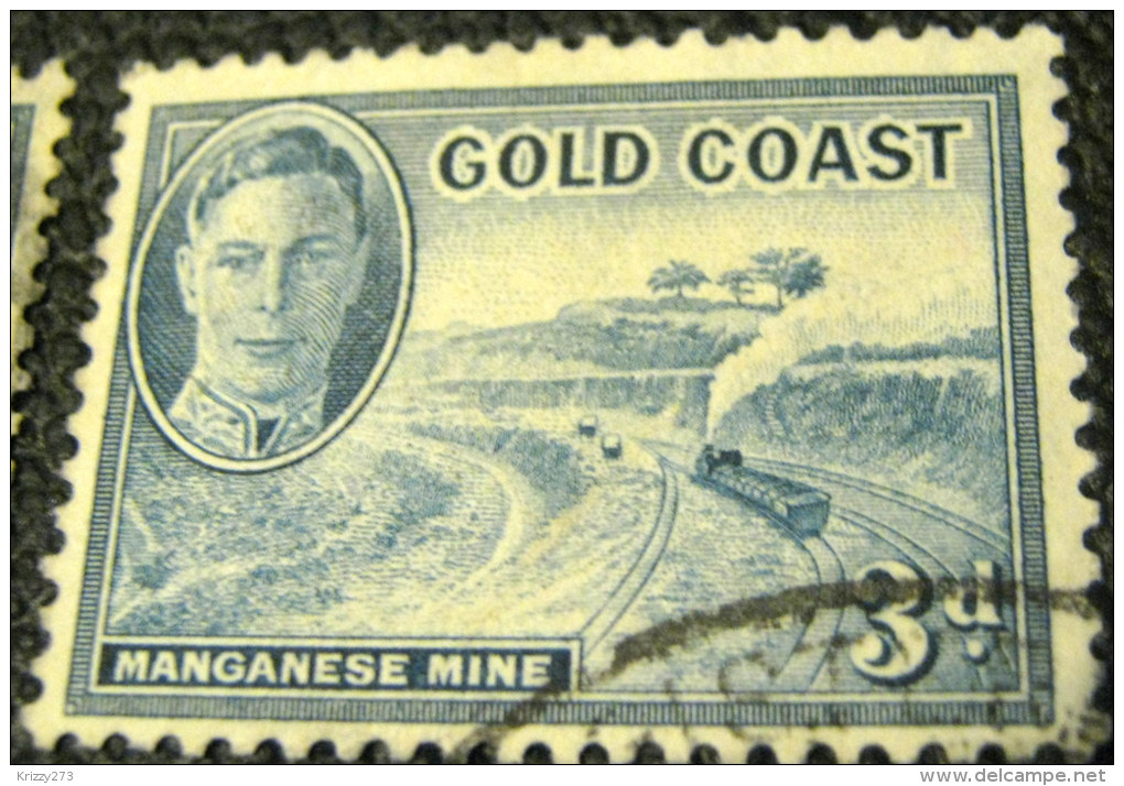 Gold Coast 1948 Manganese Mine 3d - Used - Côte D'Or (...-1957)