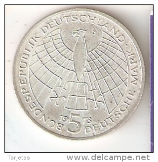 MONEDA DE PLATA DE ALEMANIA DE 5 MARK DEL AÑO 1973 NIKOLAUS KOPERNIKUS (COIN) SILVER,ARGENT. - 5 Marcos