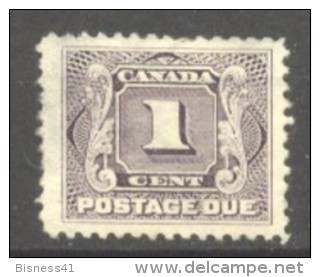 Canada Taxe N° 1 Neuf  X Cote 20,00 €  Au Quart De Cote - Used Stamps