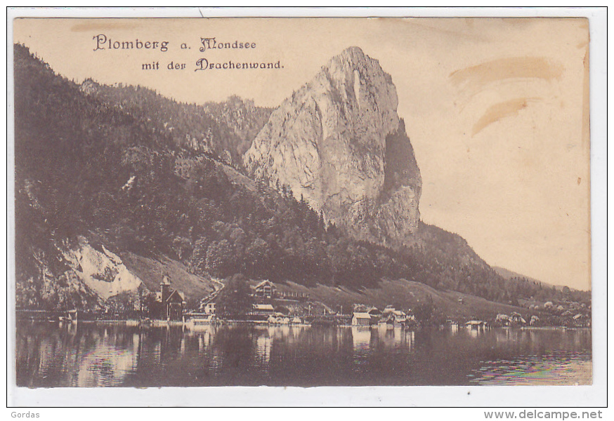 Austria - Plomberg A. Mondsee Mit Der Drachenwand - Mondsee