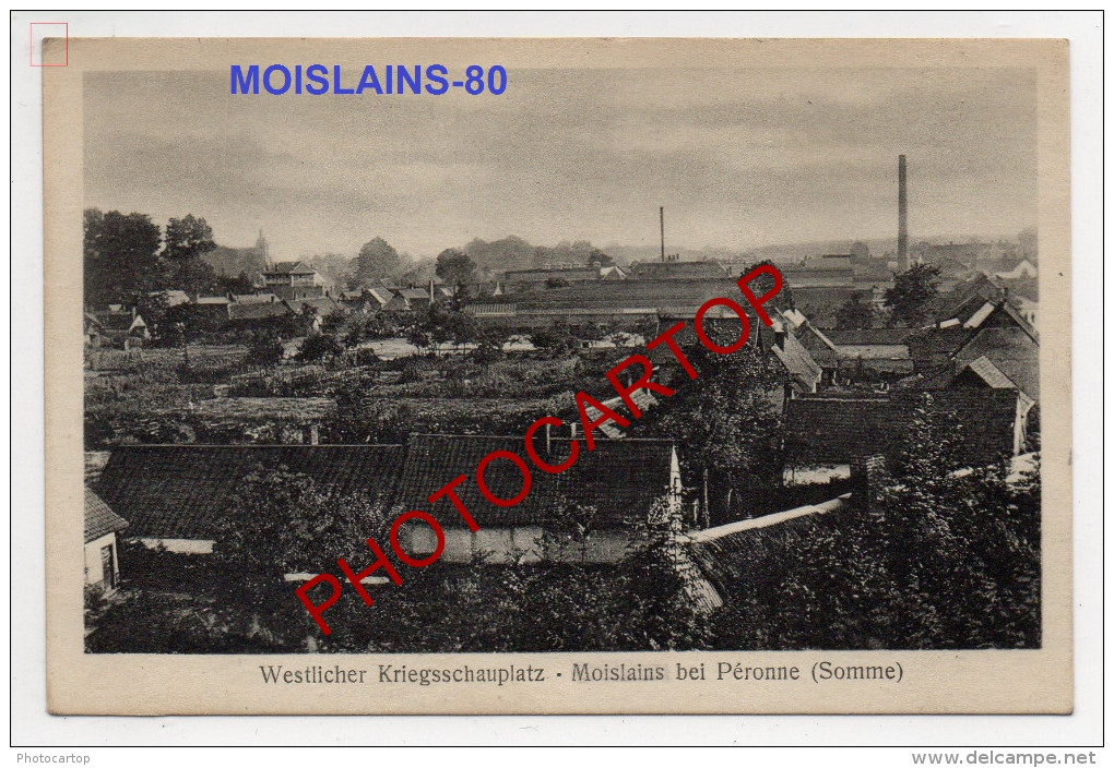 MOISLAINS-CARTE Allemande-GUERRE 14-18-1WK-FRANCE-FRANKREI CH-80-Feldpost- - Moislains