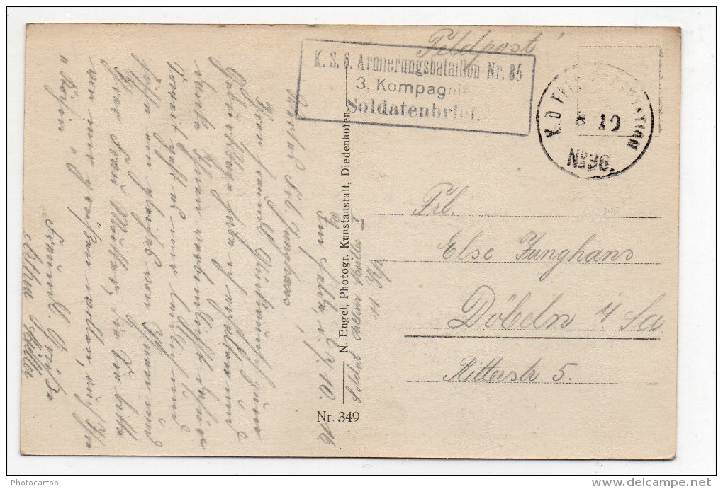 MOISLAINS-CARTE Allemande-GUERRE 14-18-1WK-FRANCE-FRANKREI CH-80-Feldpost- - Moislains