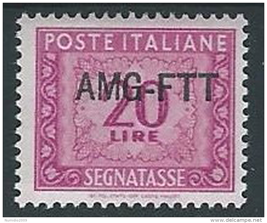 1949-54 TRIESTE A SEGNATASSE 20 LIRE MH * - ED091-5 - Postage Due