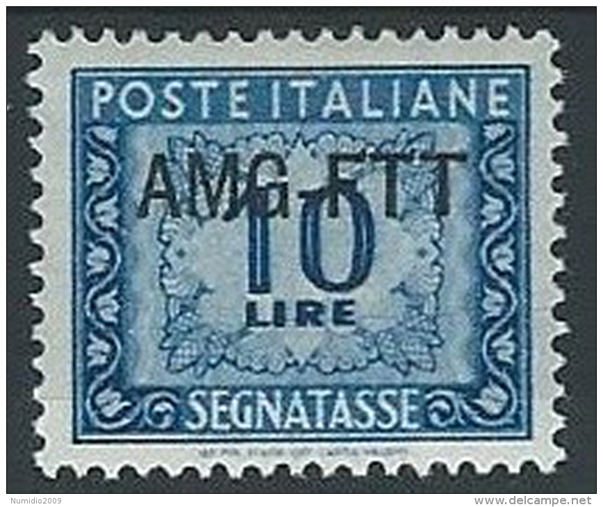 1949-54 TRIESTE A SEGNATASSE 10 LIRE MH * - ED092-4 - Taxe