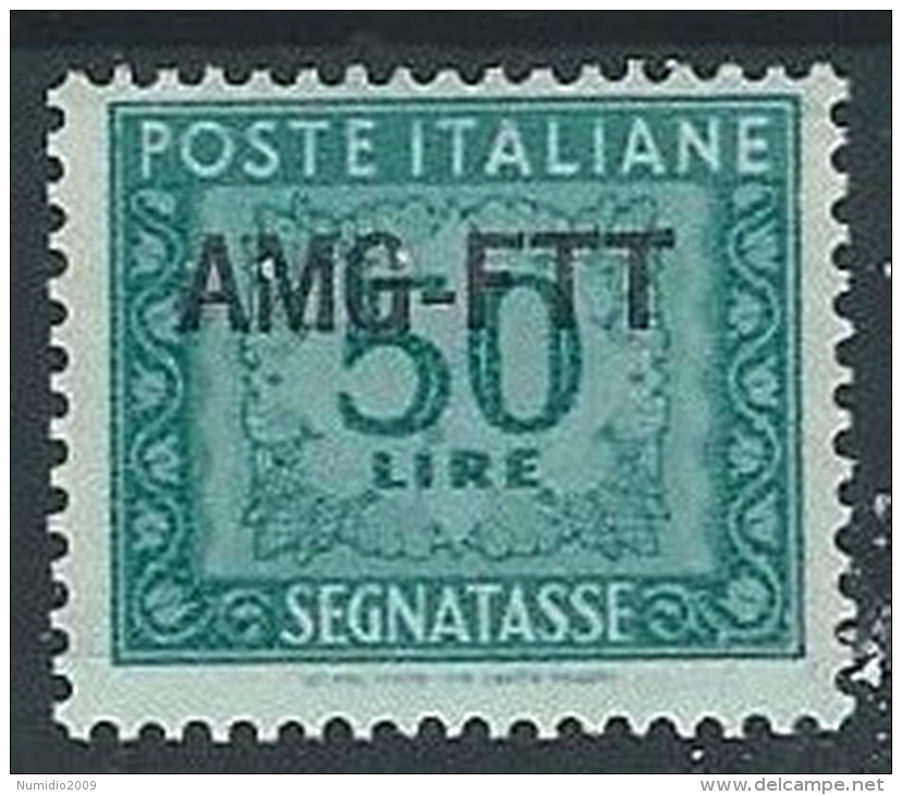 1949-54 TRIESTE A SEGNATASSE 50 LIRE MH * - ED094 - Postage Due