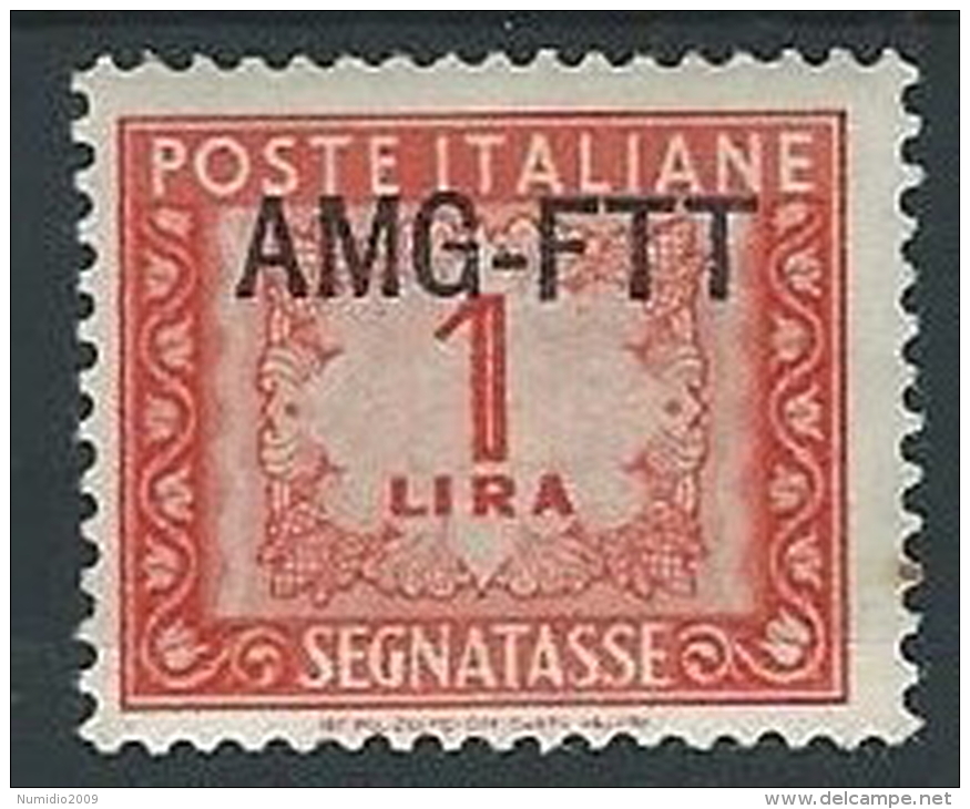 1949-54 TRIESTE A SEGNATASSE 1 LIRA MH * - ED097-4 - Postage Due