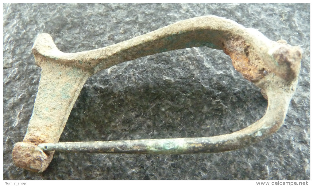 #NSA8 - Römische Bügelfibel - Roman Fibula -Fibula - Bein/Instrument!! - Bronzes