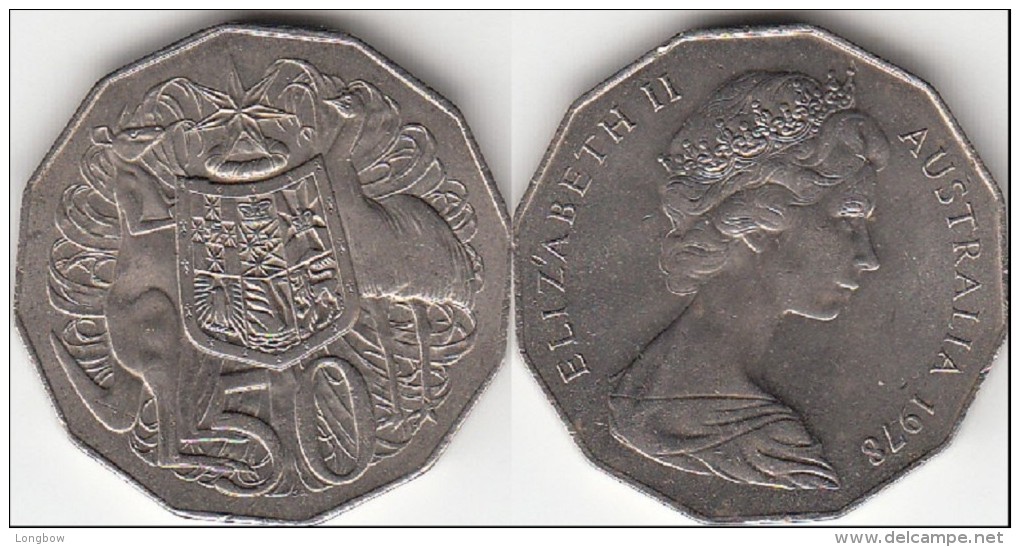 AUSTRALIA 50 Cents 1978 KM#68 - Used - 50 Cents
